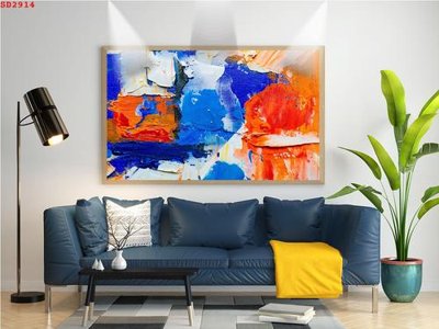 File PSD File tranh hiện đại Sơn Dầu SD2914 (gốc) tách lớp chi tiết