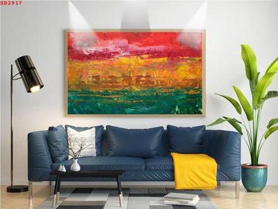 File in ấn File tranh hiện đại Sơn Dầu SD2917 (bản gốc) chất lượng cao