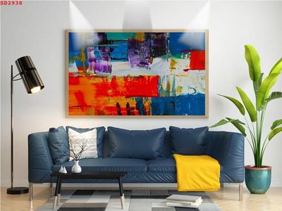 Ảnh gốc File tranh hiện đại Sơn Dầu SD2938 (độ nét cao) in mica