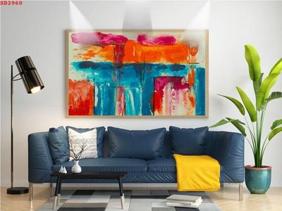 File tranh File tranh hiện đại Sơn Dầu SD2960 (bản gốc) treo tường