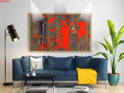 File gốc File tranh hiện đại Sơn Dầu SD2969 (vector) cho in ấn