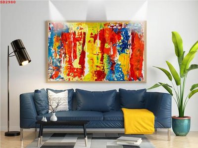 Tải file tranh gốc File tranh hiện đại Sơn Dầu SD2980 chất lượng cao