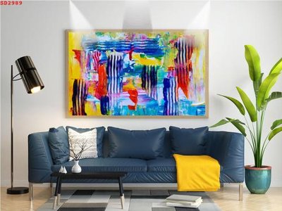 File ảnh File tranh hiện đại Sơn Dầu SD2989 (gốc) in decal dán tường