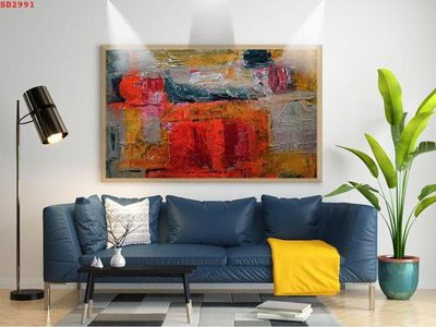 File tranh gốc File tranh hiện đại Sơn Dầu SD2991 (bản quyền) file PSD