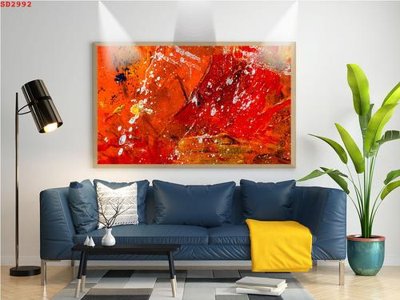 File tranh File tranh hiện đại Sơn Dầu SD2992 (bản gốc) treo quán cafe