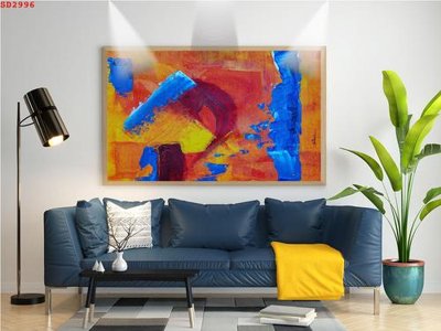 File gốc in ấn File tranh hiện đại Sơn Dầu SD2996 độ phân giải cao