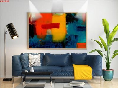 File in trần File tranh hiện đại Sơn Dầu SD2998 (bản gốc) bầu trời