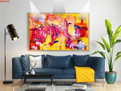 File gốc File tranh hiện đại Sơn Dầu SD3025 (cho in UV) siêu nét