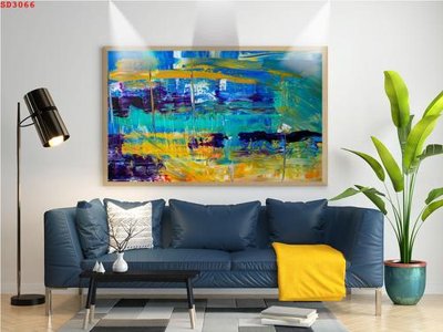 File ảnh File tranh hiện đại Sơn Dầu SD3066 (gốc) in quảng cáo ngoài trời