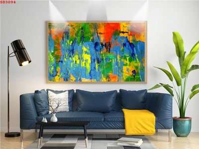 File tranh gốc in trần nhà File tranh hiện đại Sơn Dầu SD3094 3D