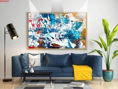 Hình ảnh file gốc in lụa File tranh hiện đại Sơn Dầu SD3097