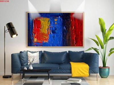 File gốc in ấn File tranh hiện đại Sơn Dầu SD3136 độ phân giải cao