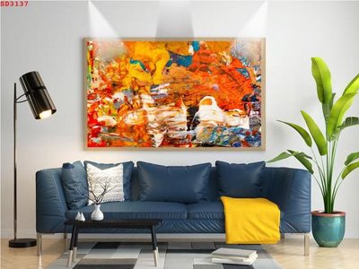 File tranh gốc File tranh hiện đại Sơn Dầu SD3137 chủ đề hiện đại