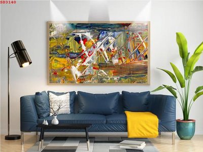 File in trần File tranh hiện đại Sơn Dầu SD3140 (bản gốc) đại dương