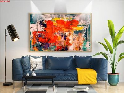 File tranh gốc in trần nhà File tranh hiện đại Sơn Dầu SD3156 3D