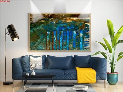 File PSD File tranh hiện đại Sơn Dầu SD3184 (gốc) cho designer