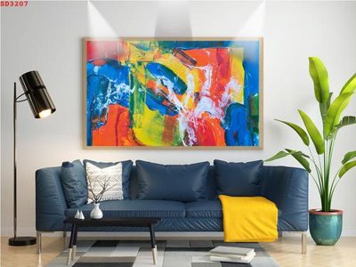 File gốc File tranh hiện đại Sơn Dầu SD3207 (trang trí) phòng trẻ em