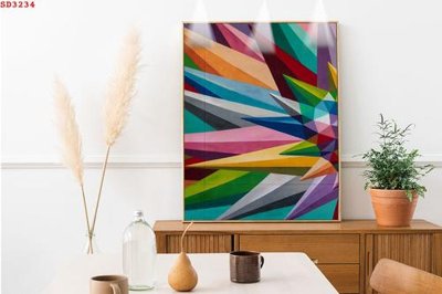 File gốc File tranh hiện đại Sơn Dầu SD3234 (cho in 3D) độc đáo