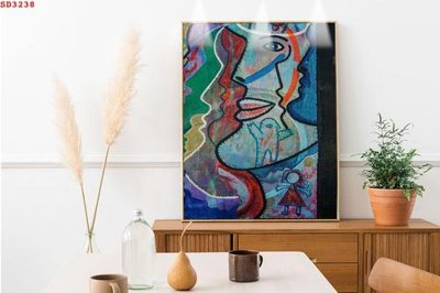 File PSD File tranh hiện đại Sơn Dầu SD3238 (gốc) tách lớp chi tiết