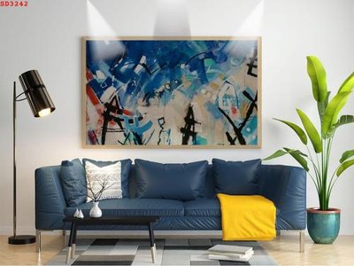 File gốc File tranh hiện đại Sơn Dầu SD3242 (chủ đề hiện đại) trang trí