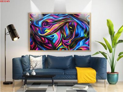 File gốc File tranh hiện đại Sơn Dầu SD3245 (bản quyền) cho in ấn