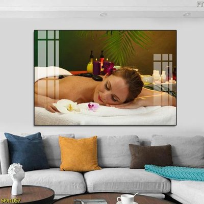 File in trần Tranh trang trí Spa SPA1057 (file gốc) xuyên sáng