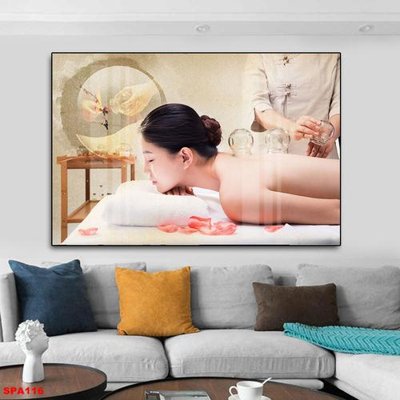 File gốc File tranh trang trí spa SPA116 (in tráng gương) sang trọng