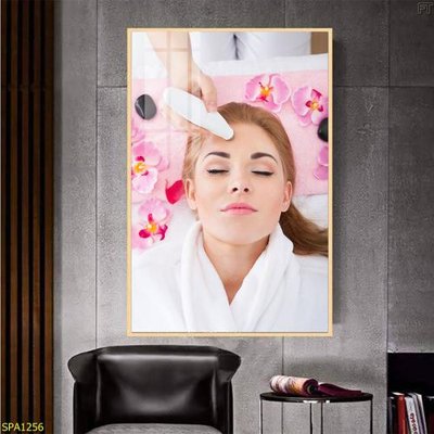 File in trần Tranh trang trí Spa SPA1256 (bản gốc 3D) sống động