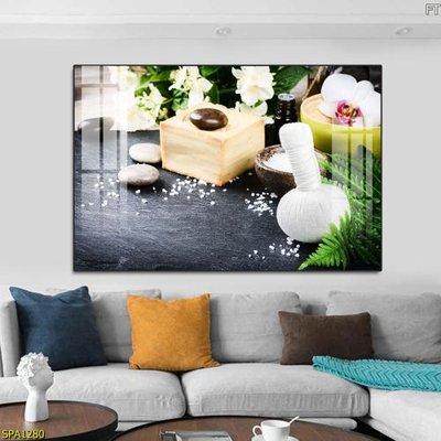 Hình ảnh file gốc in trần nhà Tranh trang trí Spa SPA1280