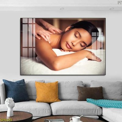 File gốc Tranh trang trí Spa SPA1343 (in lụa) họa tiết 3D