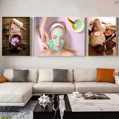 File tranh Tranh trang trí Spa SPA1553 (bản gốc) treo quán cafe