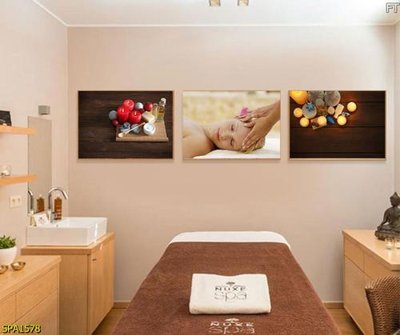 File tranh Tranh trang trí Spa SPA1578 (gốc) phong cách tối giản