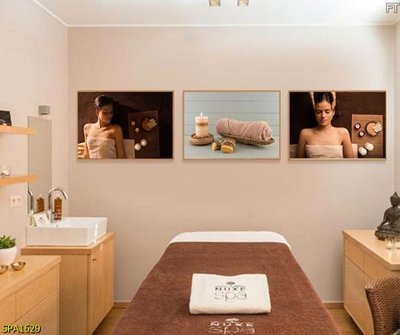File tranh Tranh trang trí Spa SPA1629 (gốc) phong cách tối giản