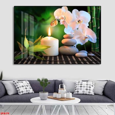 File tranh gốc in trần nhà File tranh trang trí spa SPA179 3D