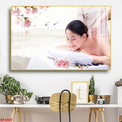 File tranh PSD Tranh trang trí Spa SPA2007 chất lượng cao