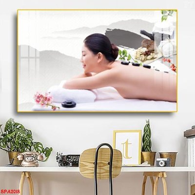 File gốc in ấn Tranh trang trí Spa SPA2018 chuẩn màu CMYK