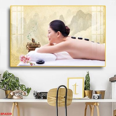 File tranh PSD Tranh trang trí Spa SPA2019 chất lượng cao