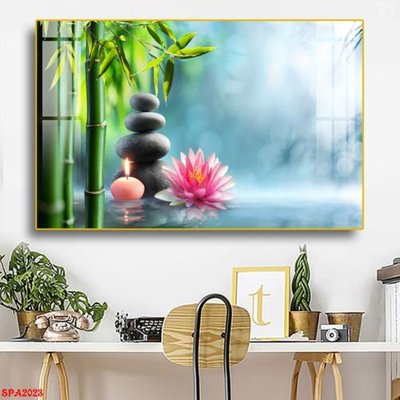 File gốc Tranh trang trí Spa SPA2023 (in lụa) trang trí tường