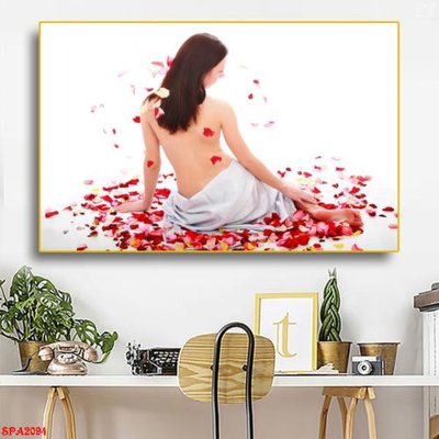 File gốc Tranh trang trí Spa SPA2094 (in lụa) tranh thuận buồm