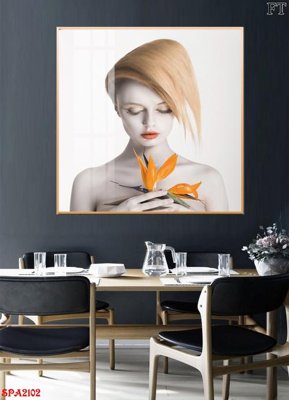 Hình ảnh file gốc in lụa Tranh trang trí Spa SPA2102