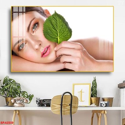 File in trần Tranh trang trí Spa SPA2209 (file gốc) hoa văn 3D