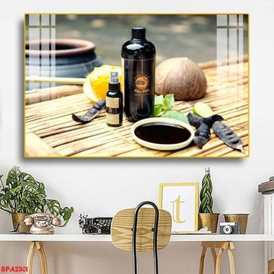 File tranh gốc PSD Tranh trang trí Spa SPA2301 còn nguyên layer