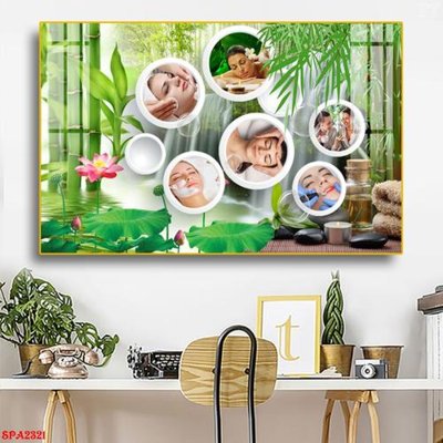 File tranh Tranh trang trí Spa SPA2321 (gốc) phong cách tối giản