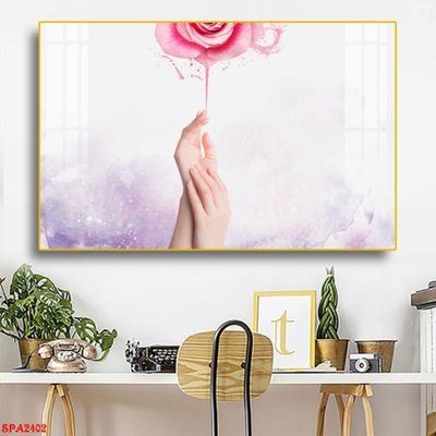 File PSD Tranh trang trí Spa SPA2402 (gốc) tách lớp chi tiết