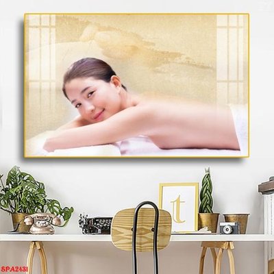 File in trần Tranh trang trí Spa SPA2431 (bản gốc) mây trời