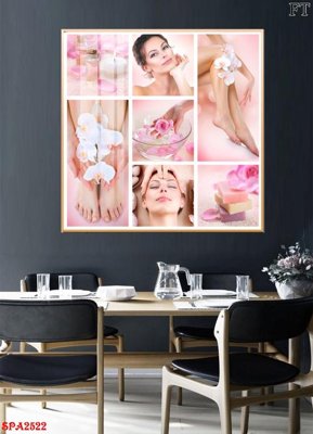 File tranh gốc Tranh trang trí Spa SPA2522 chủ đề hiện đại