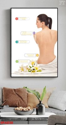 Hình ảnh file gốc in lụa Tranh trang trí Spa SPA2758