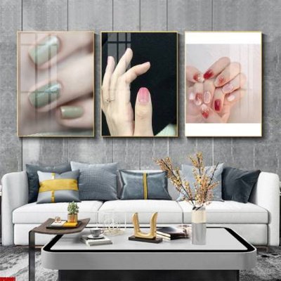 File tranh File tranh nail , tranh trang trí quán nail móng SPA3001 (bản gốc) trang trí văn phòng