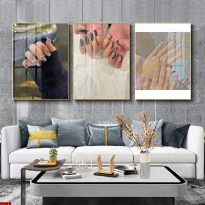 File gốc File tranh nail , tranh trang trí quán nail móng SPA3016 (in 3D) nghệ thuật