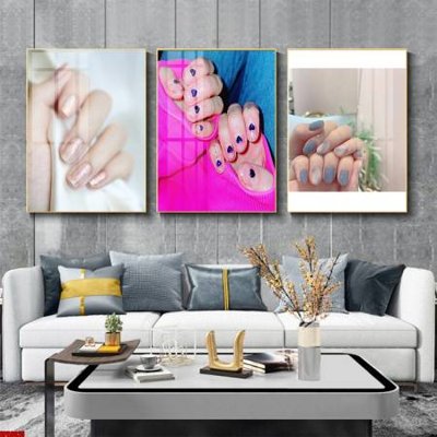 File ảnh File tranh nail , tranh trang trí quán nail móng SPA3025 (gốc) in PP, decal